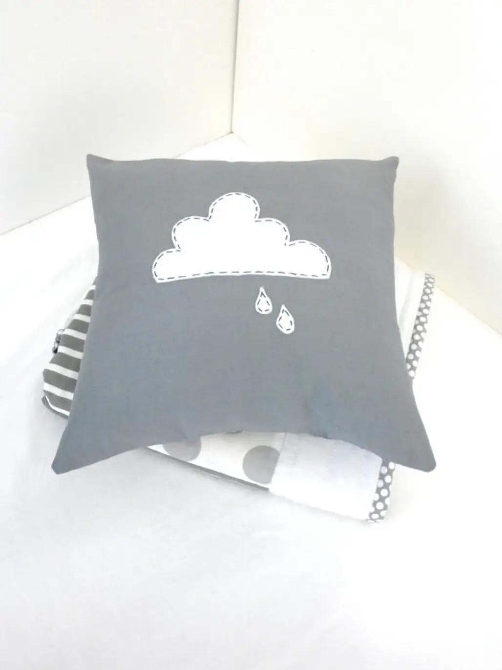 Cloud and Raindrop Cushion