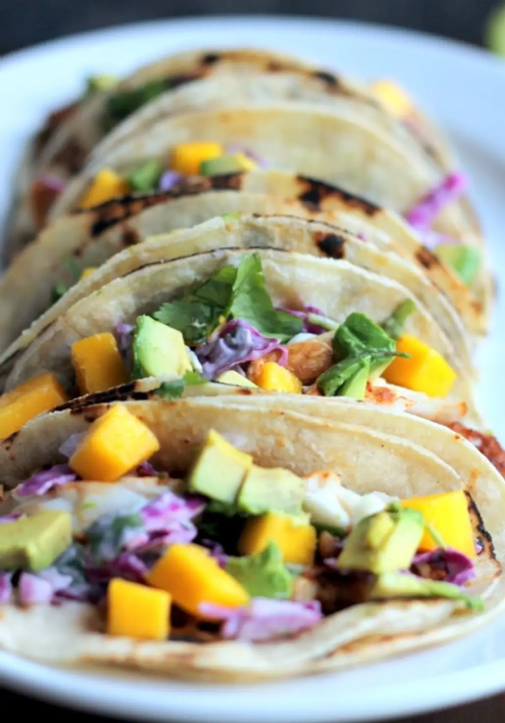 Sour Cream and Chile Chicken Soft Tacos