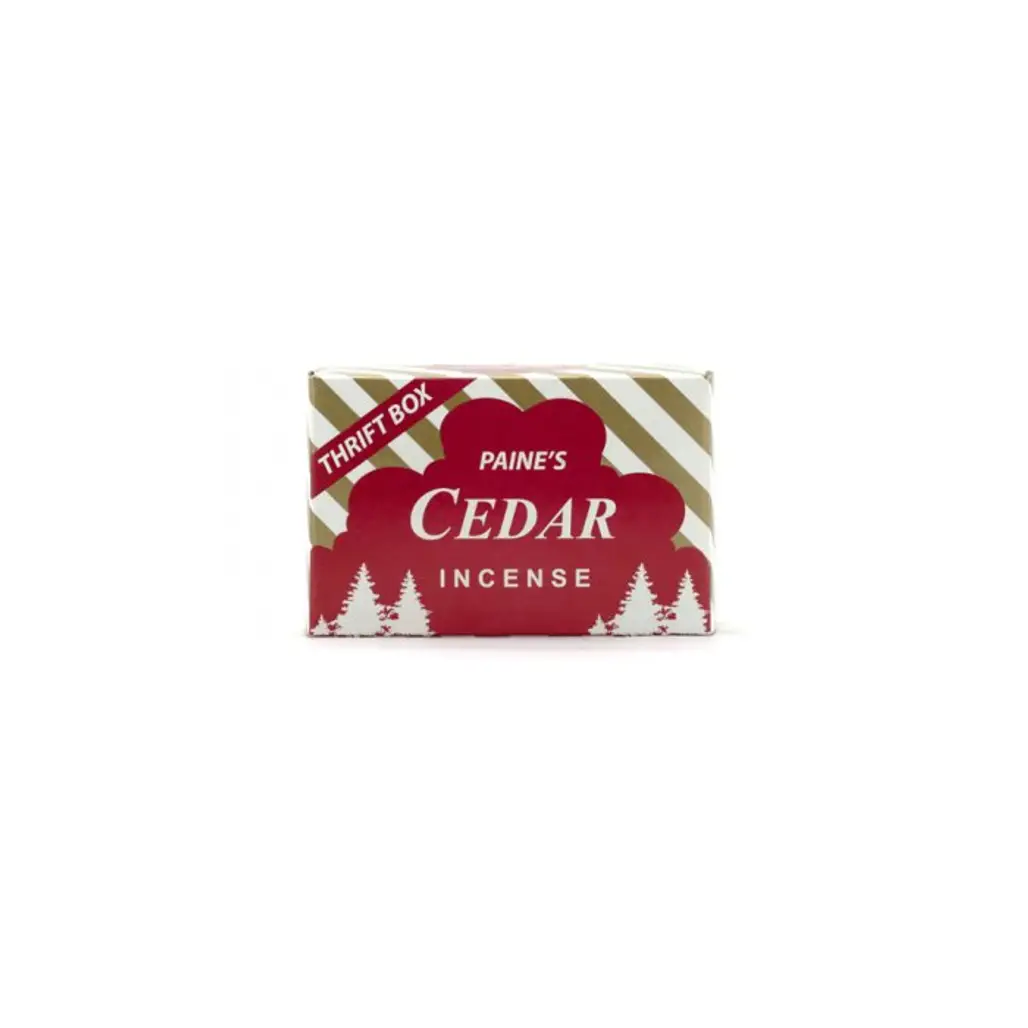 Paine's Red Cedar, 32 Cones with Holder, Real Wood Incense