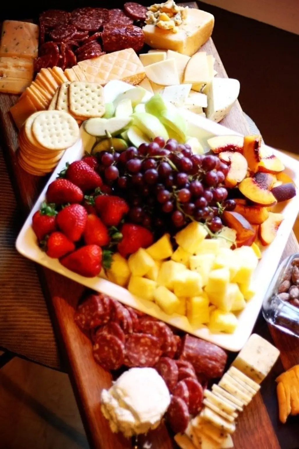 Cheese and Crackers Fruit Platter