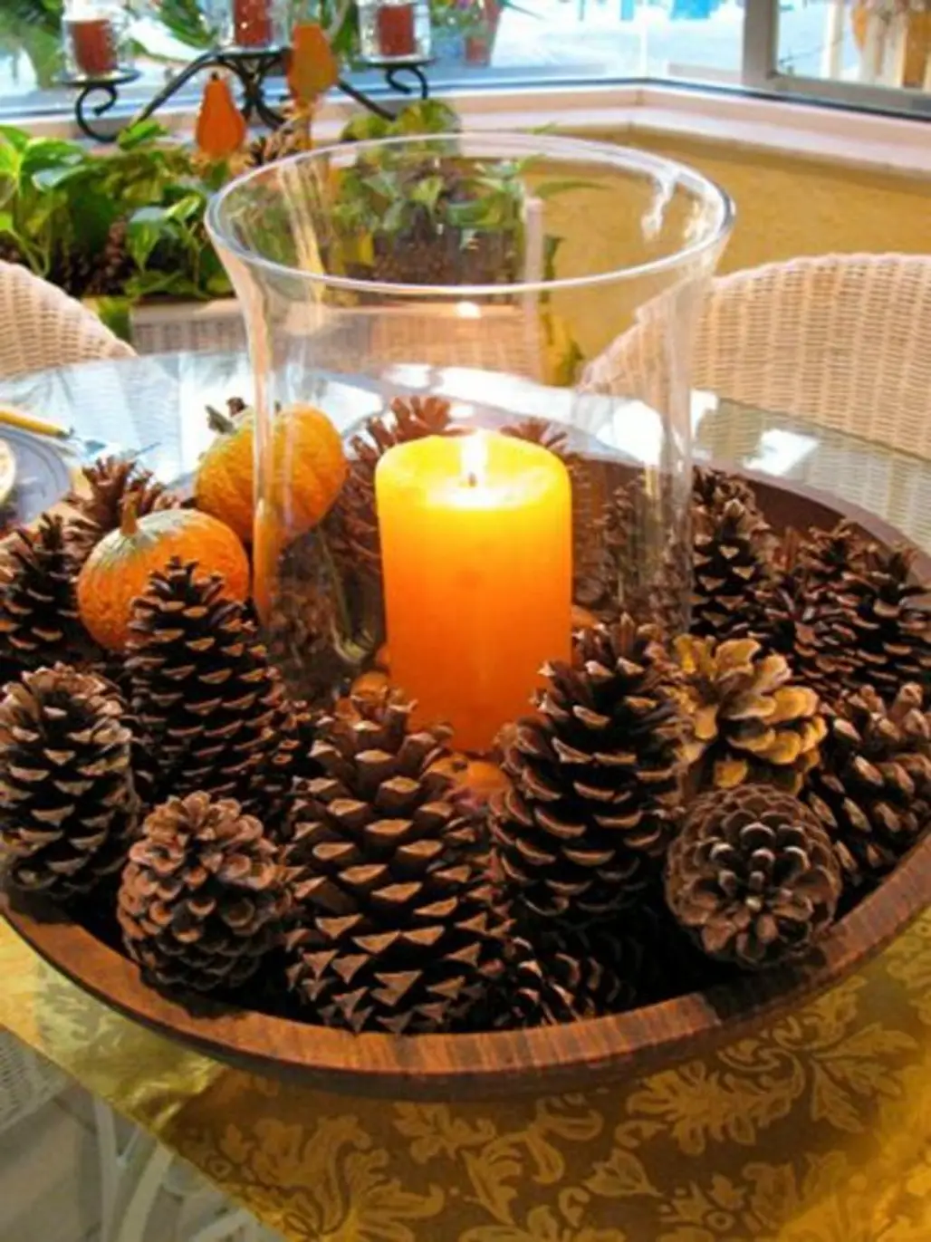 Pine Cones and Candles