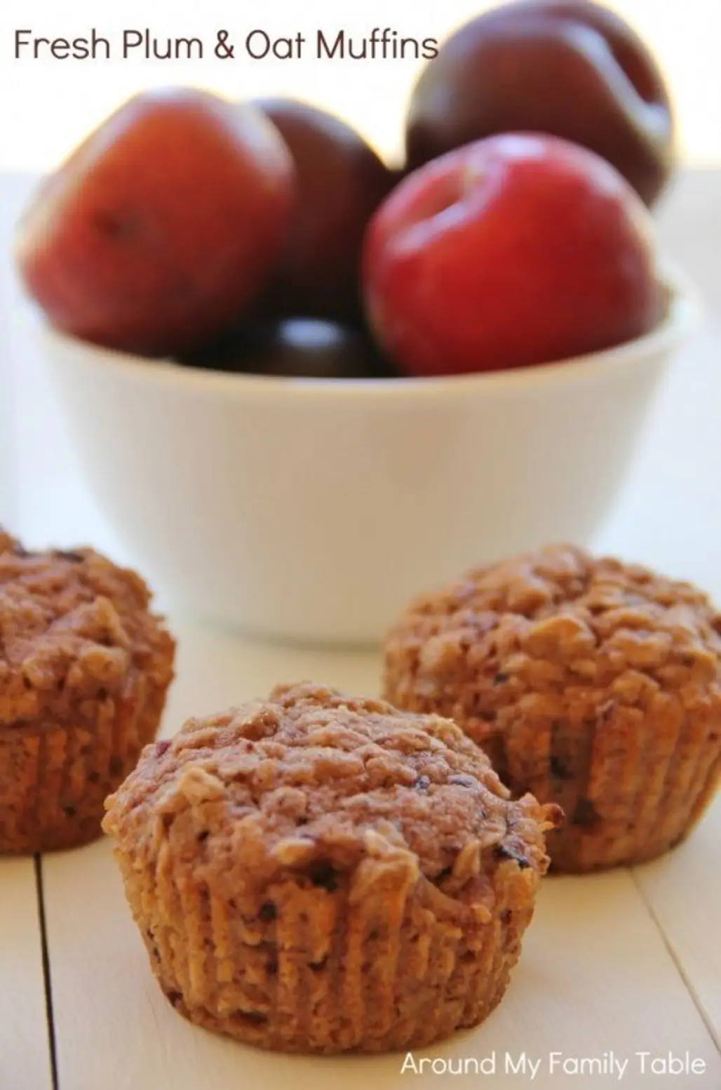 Plum and Oat Muffins