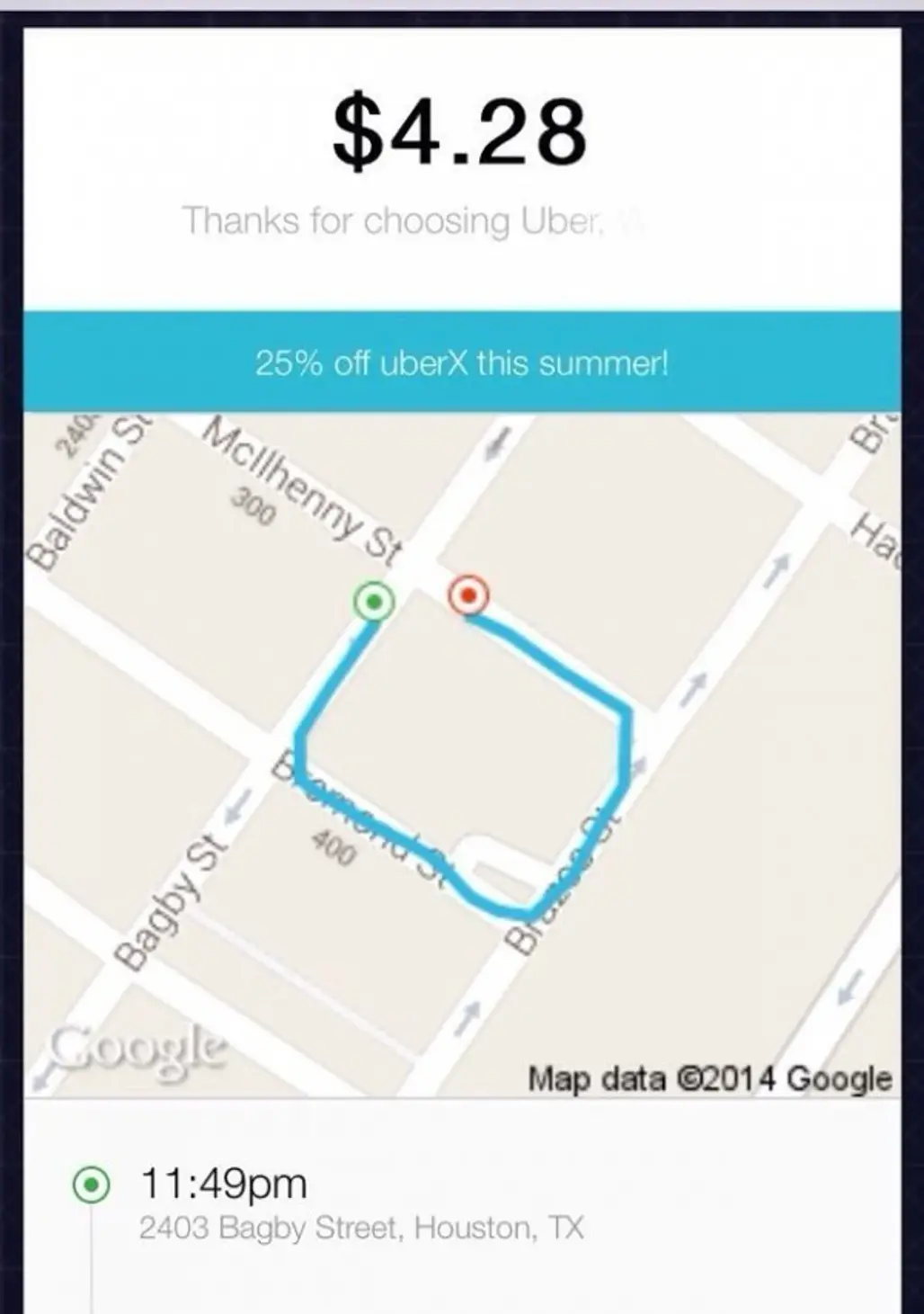Finding Uber Receipts for Truly Epic Trips