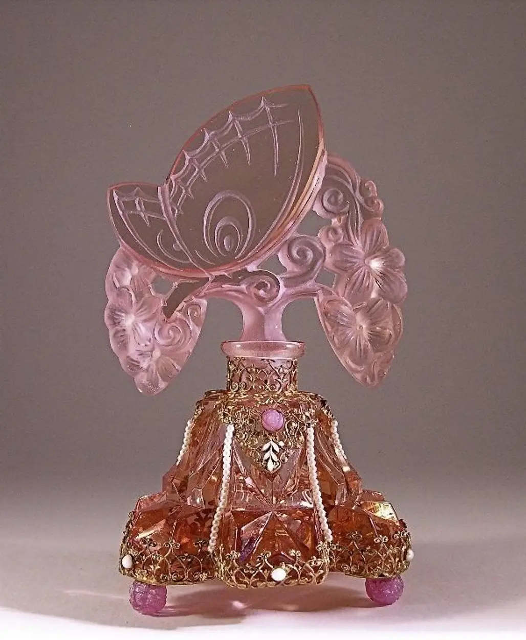 Crystal with Enamel and Jeweled Metalwork