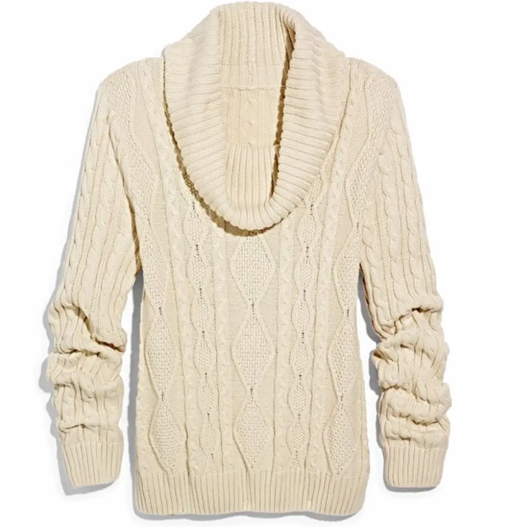 MARSHALLS Cream Cable Knit Sweater