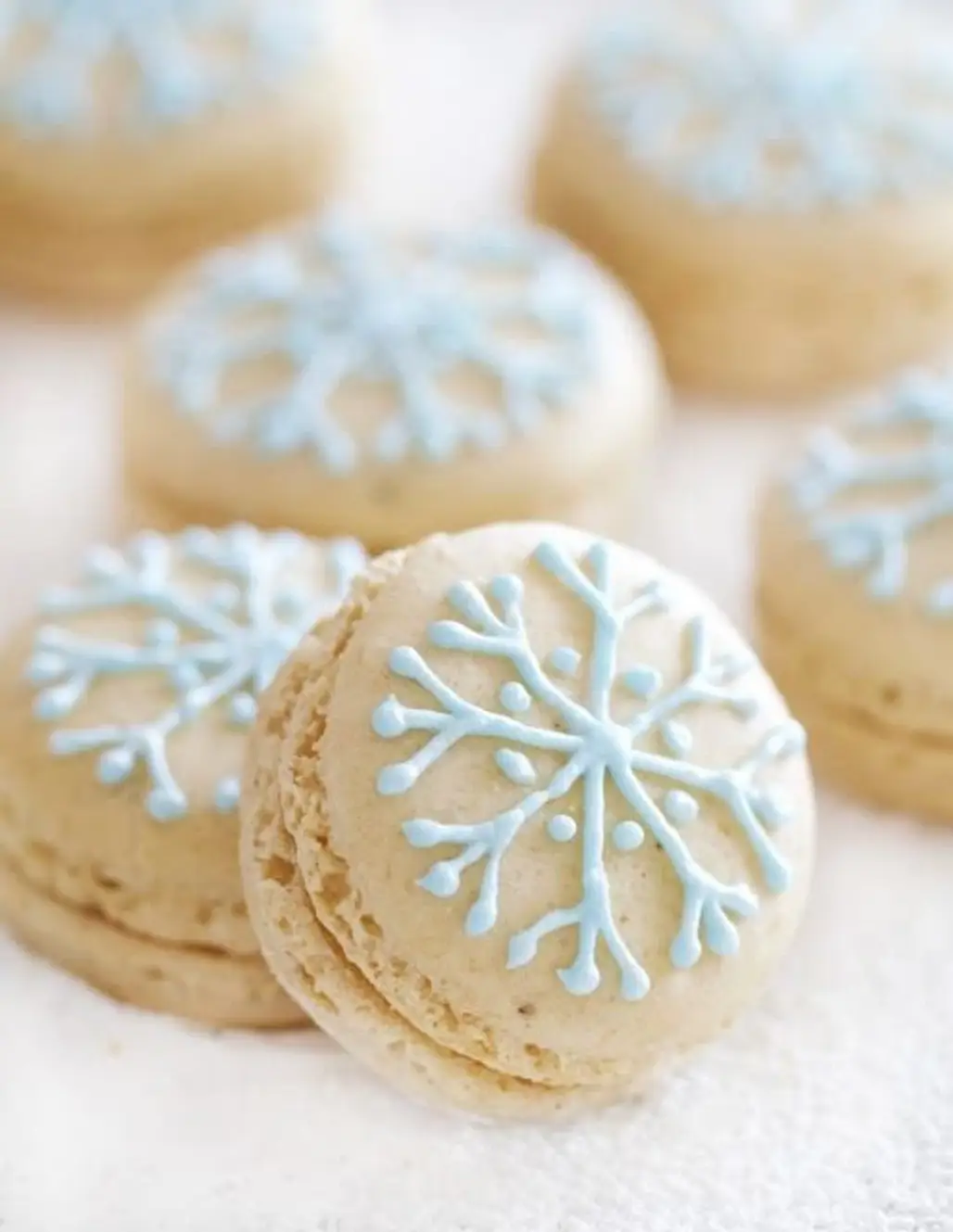 Snowflake Macarons