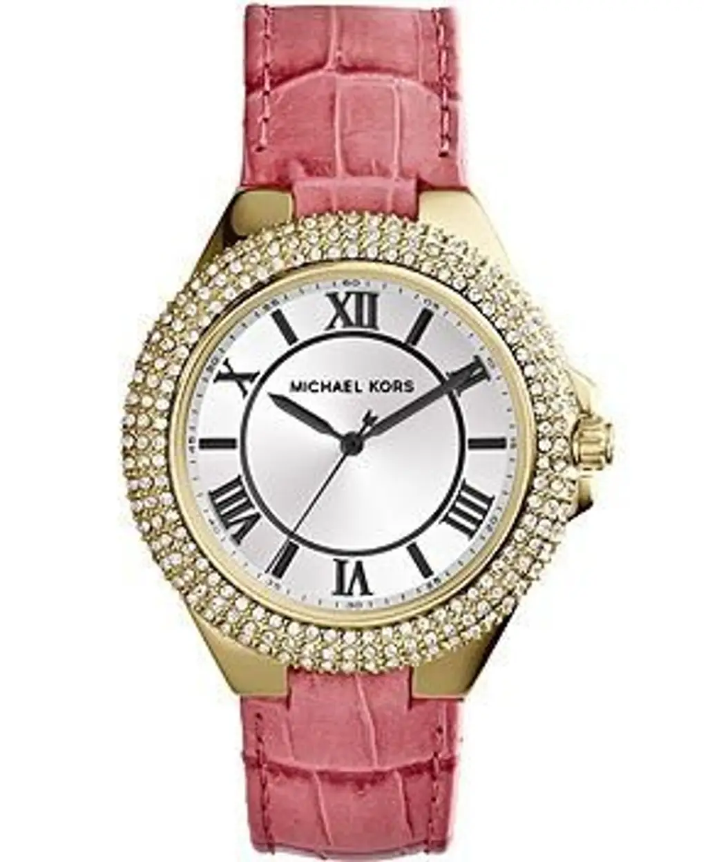 Slim Camille Pink Leather Strap Watch