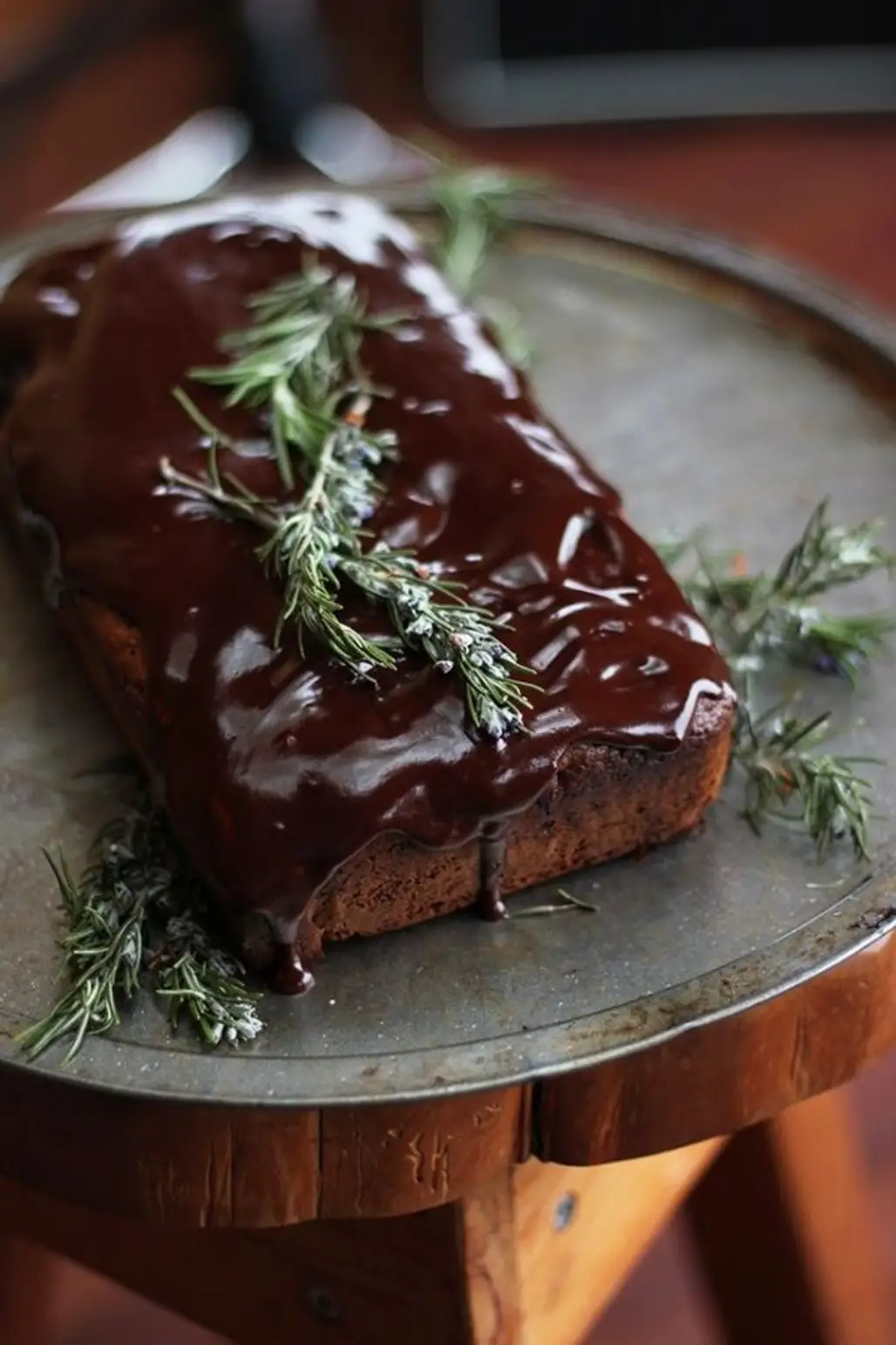 Chocolate Rosemary Olive Oil Cake