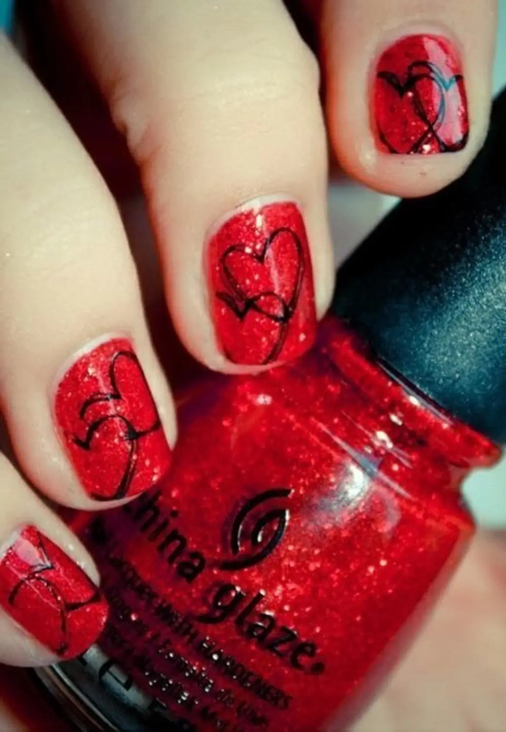 red,nail,finger,nail care,hand,