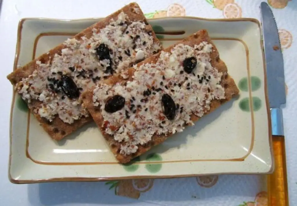 Almond Spread, Raw Organic Black Sesame Seeds and Organic Raisins