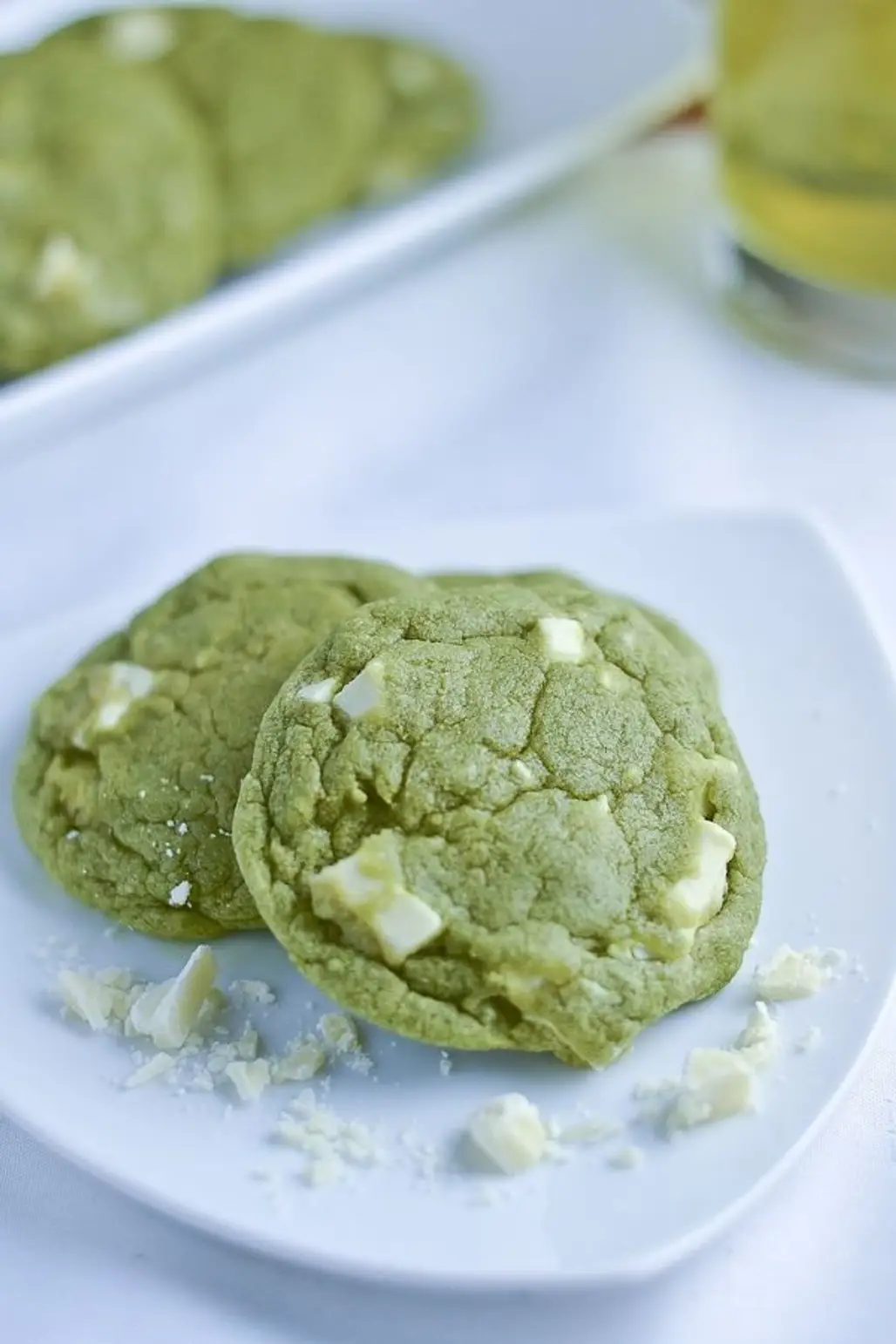 White Chocolate Green Tea Cookies