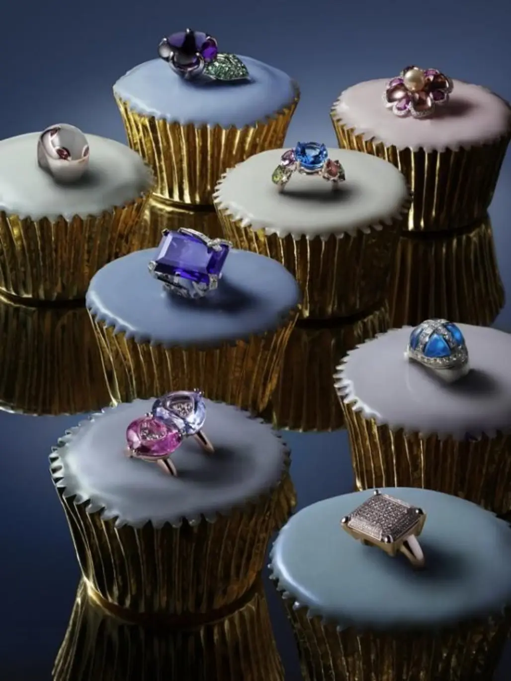 Cake, Cupcake, Fondant, Baking, Purple,