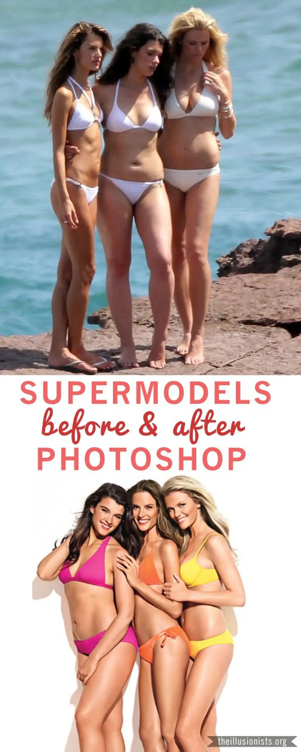 Supermodels before and after