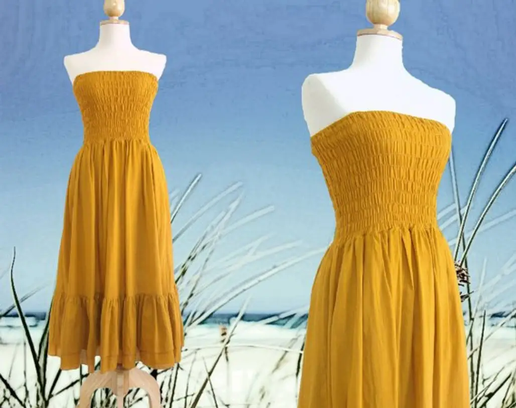 Strapless Dress for the Beach