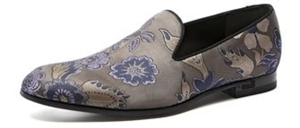 Gucci Floral Embroidered Smoking Slippers