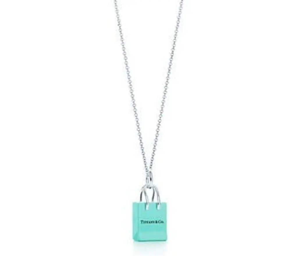 Tiffany & Co. Shopping Bag Charm and Chain