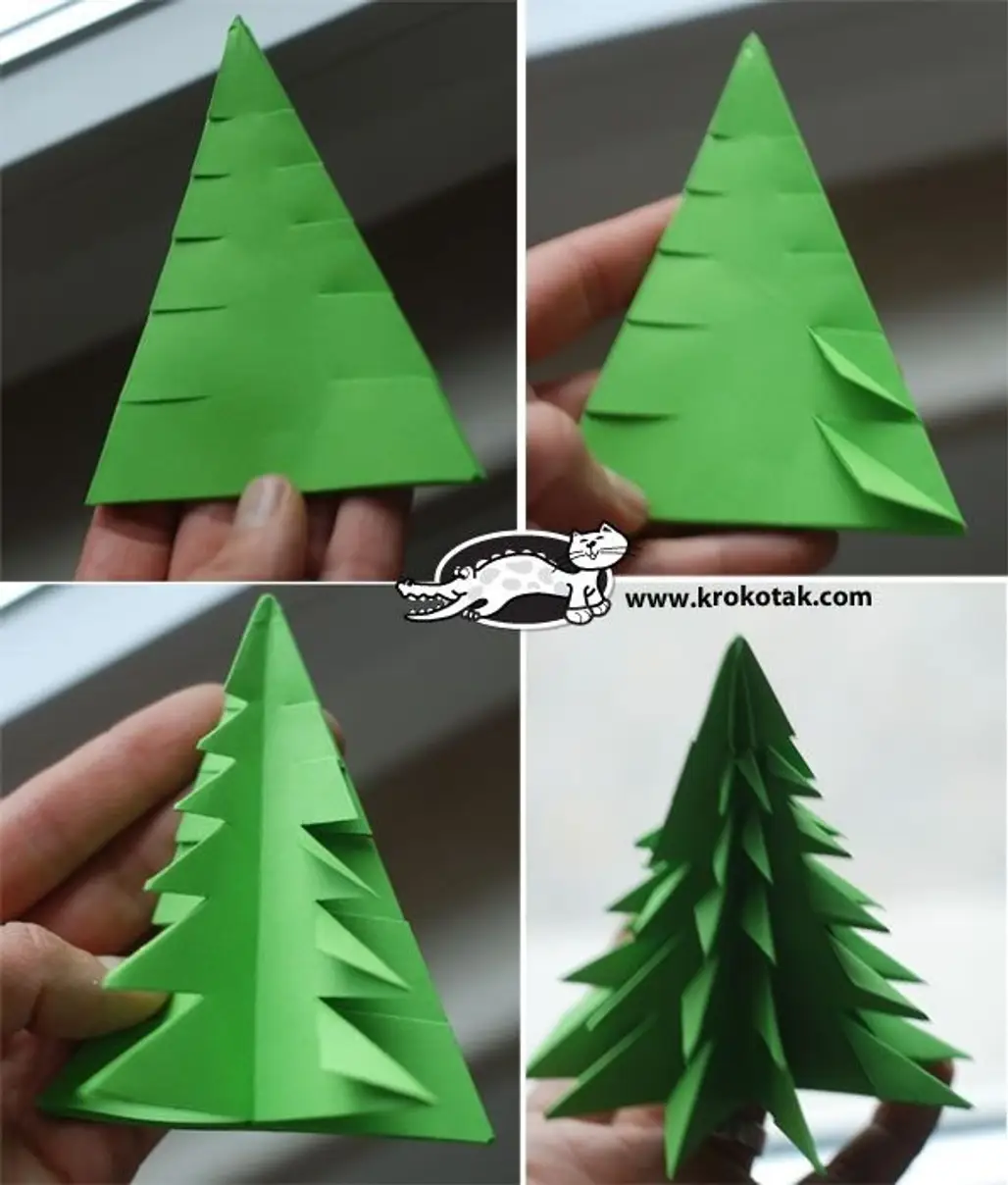 green,christmas tree,origami,art,wheel,