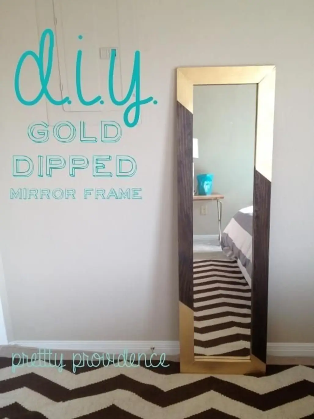 Gold-dipped Mirror Frame
