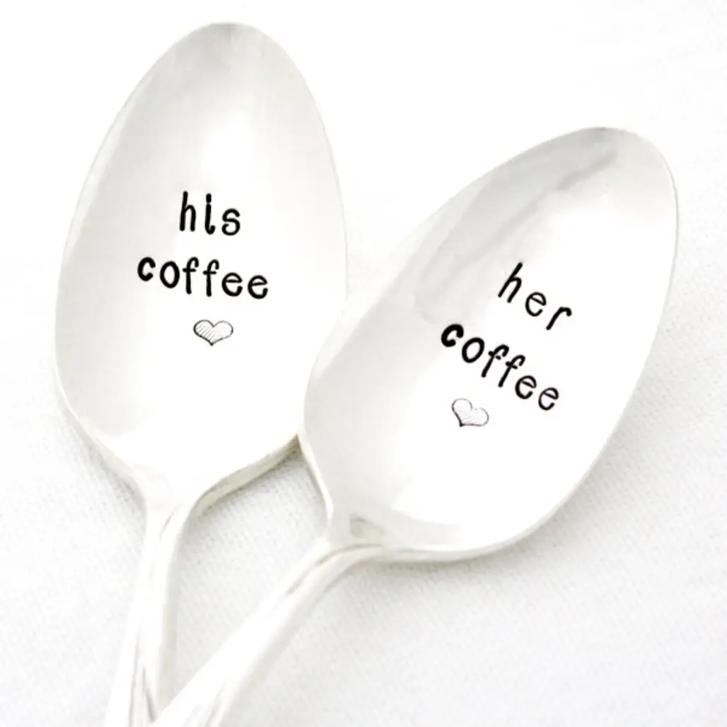 His & Her Coffee Spoons