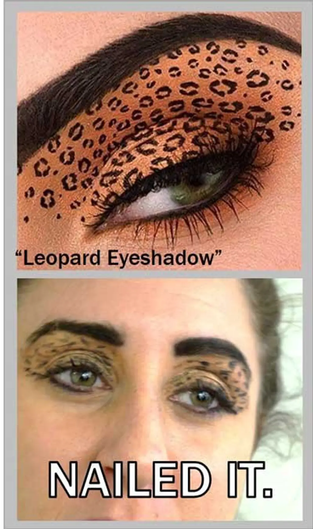 A Totally New Take on Leopard Eye Makeup