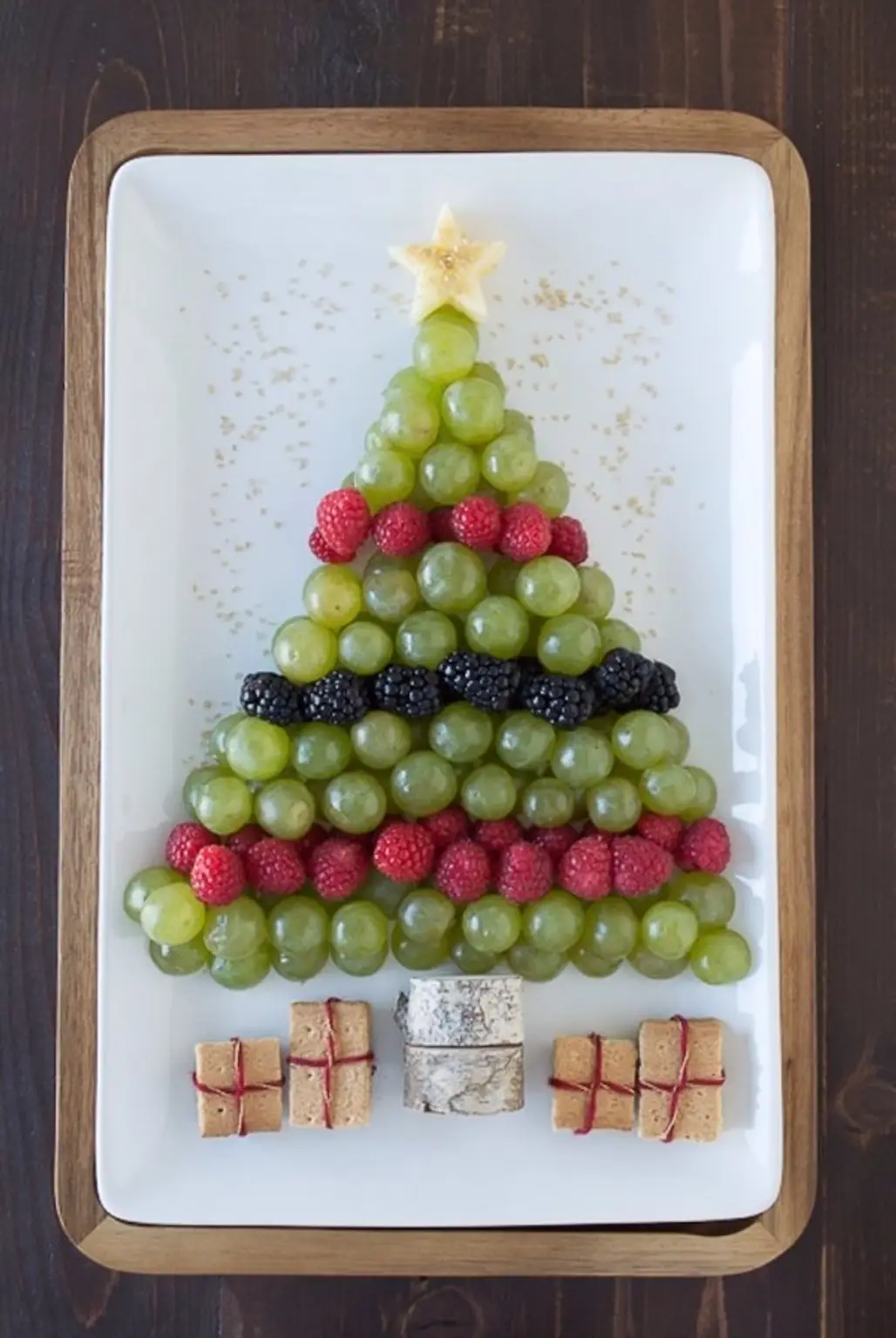 Christmas Tree Fruit Plate