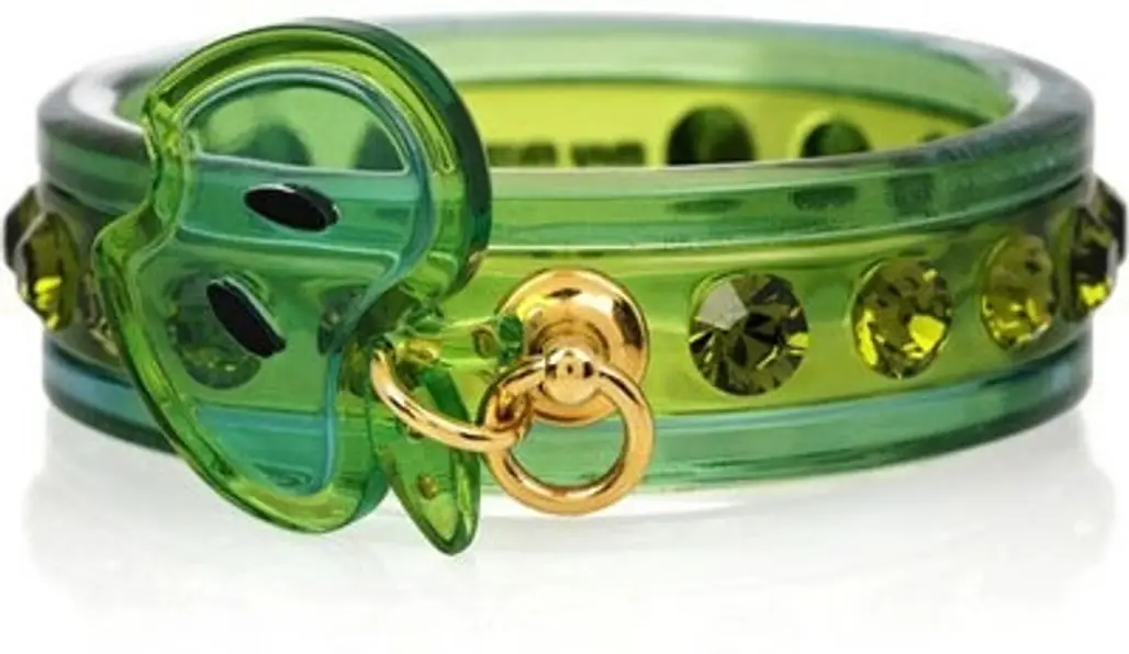 Miu Miu Apple-embellished Plexiglass Bangle - Sweet as Candy Must-Have Piece of Perspex Jewelry