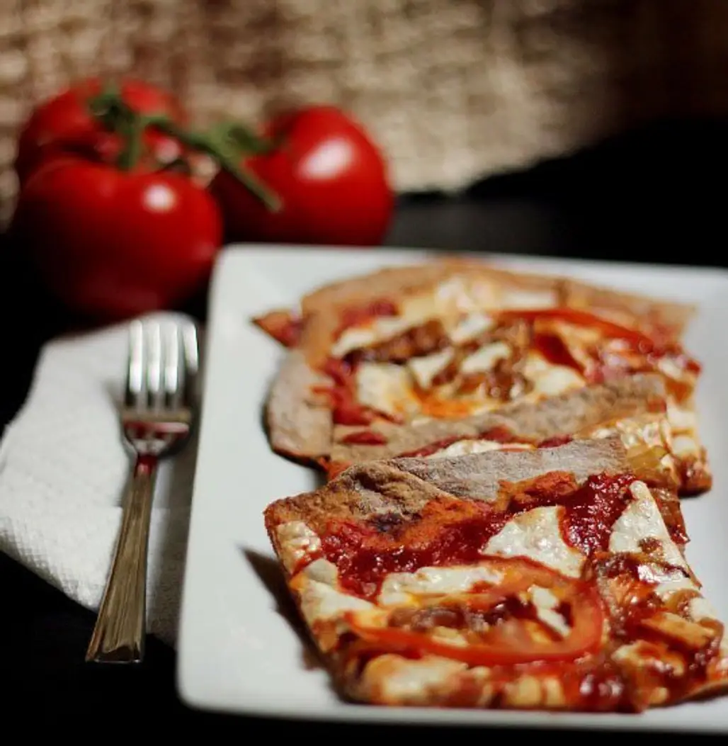 BBQ Chicken Pizza with Caramelized Onions