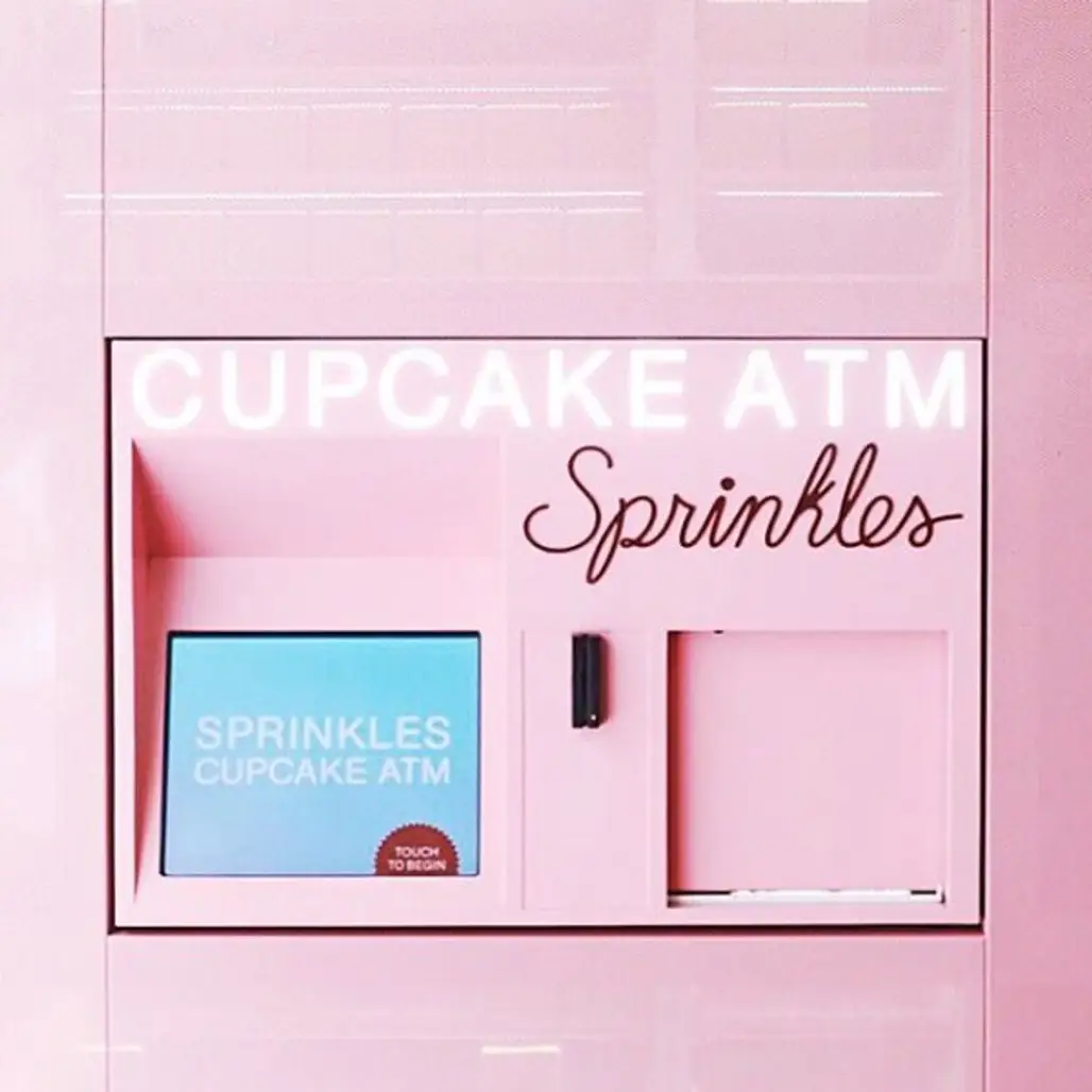 Sprinkles Cupcakes, pink, brand, picture frame, furniture,
