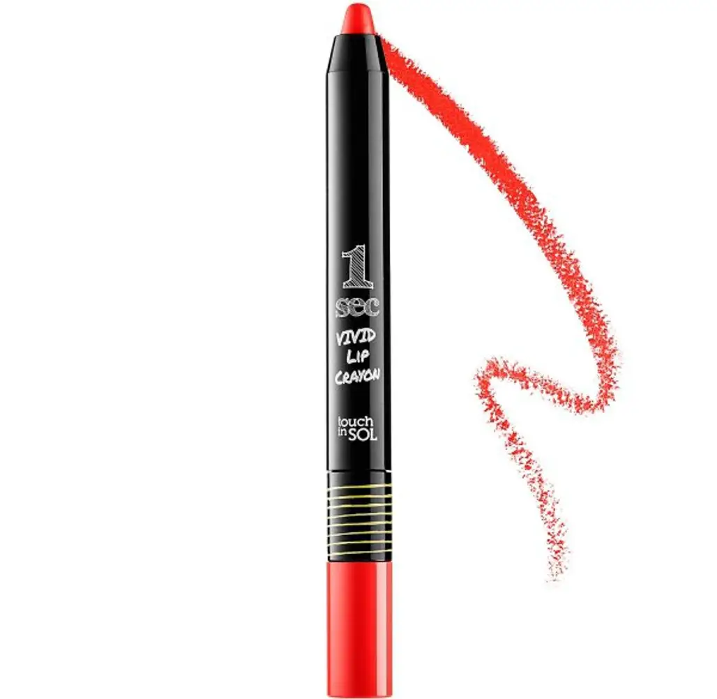 Touch in Sol One Second Vivid Lip Crayon in Hot Chili