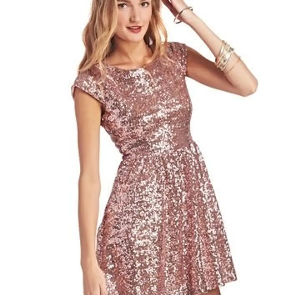 Pink Sequin Party Dress Wet Seal