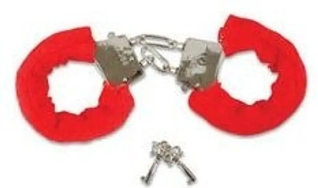 Sexy Soft Red Fuzzy Handcuffs