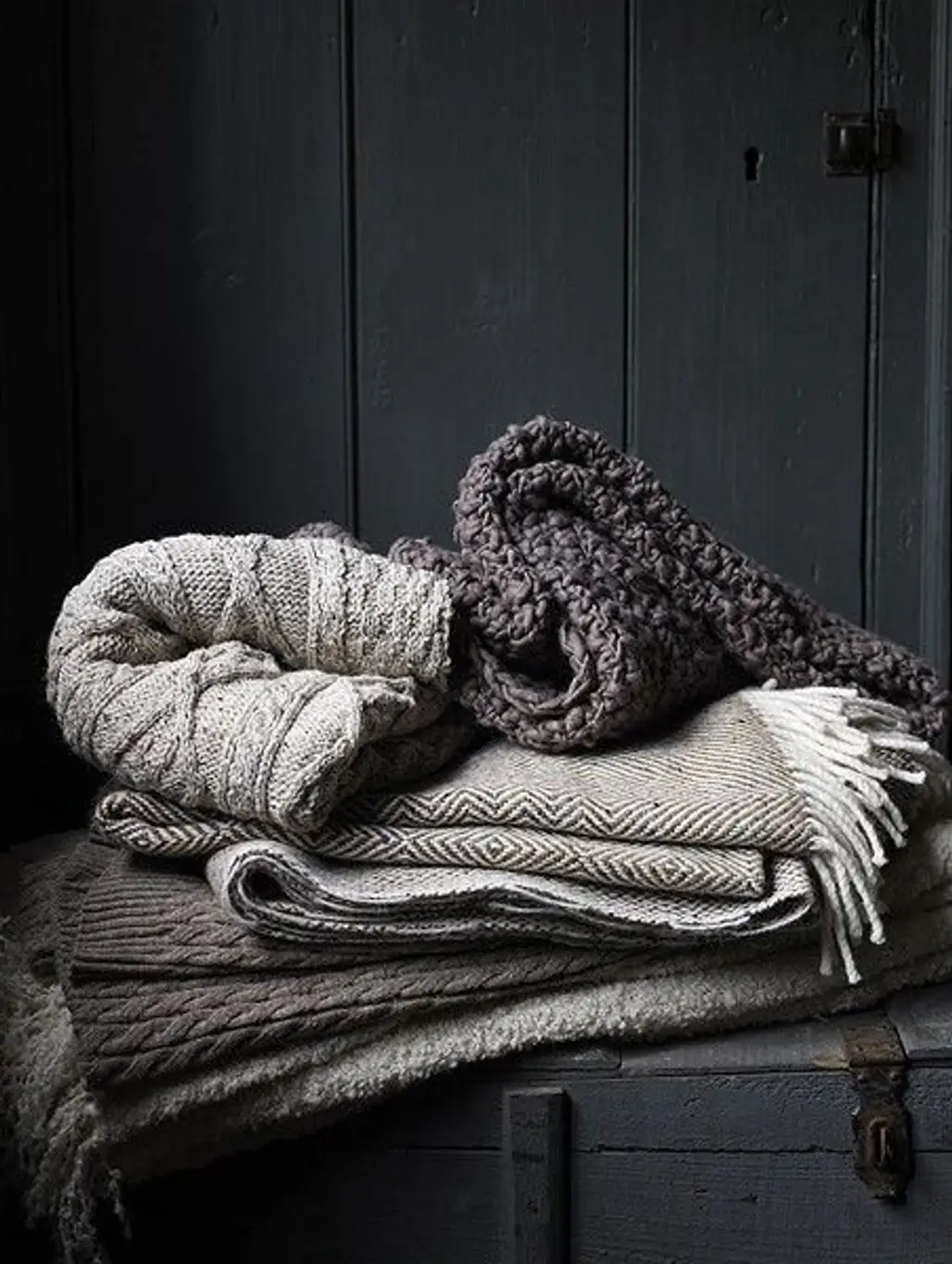 Grey Blankets and Throws