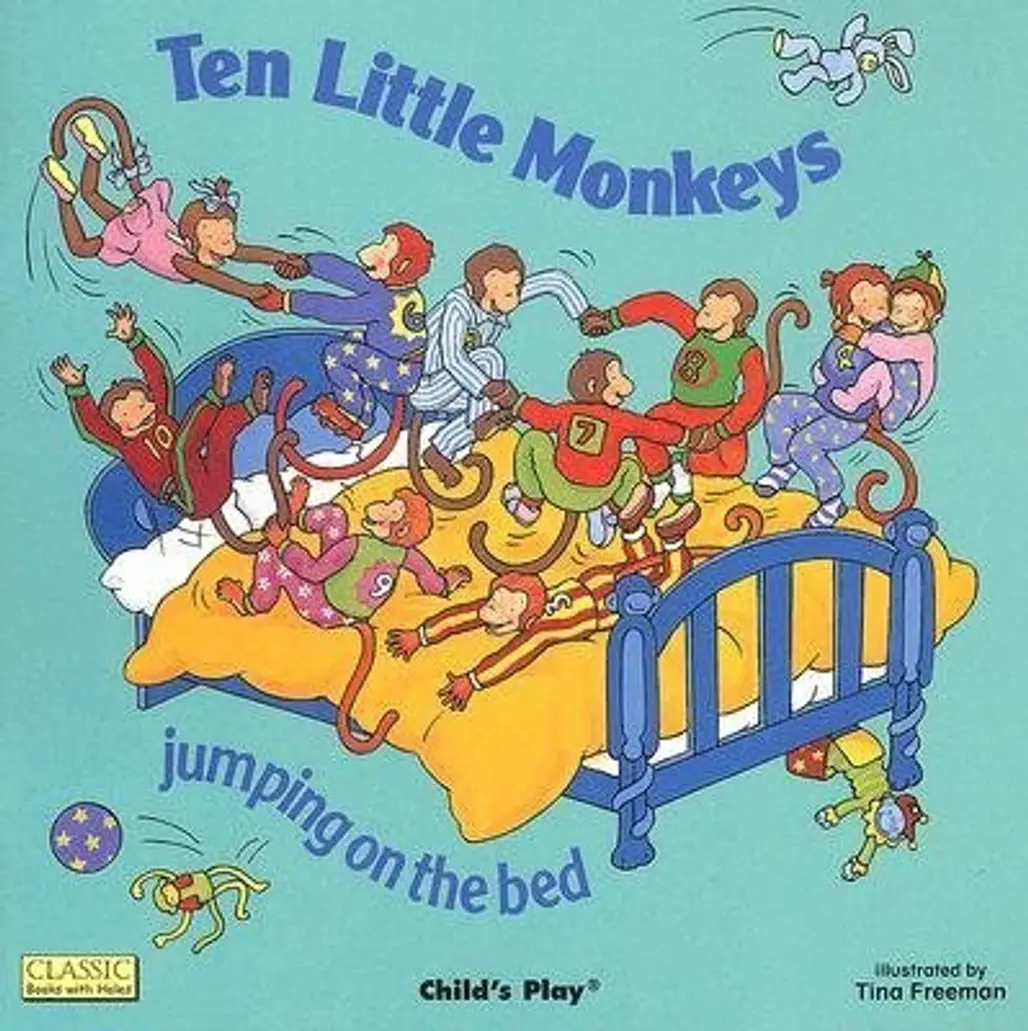Ten Little Monkeys Jumping on the Bed by Tina Freeman