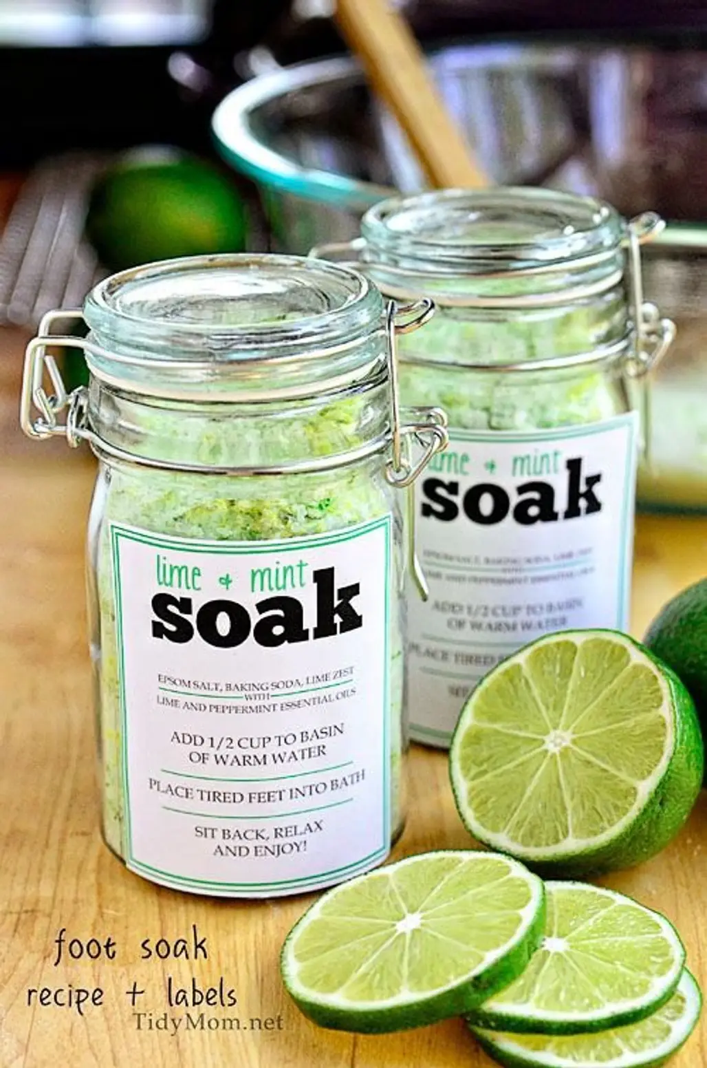 Lime and Mint Foot Soak