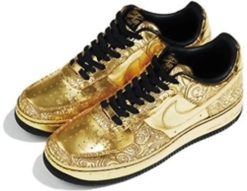 Gold Sports Shoes
