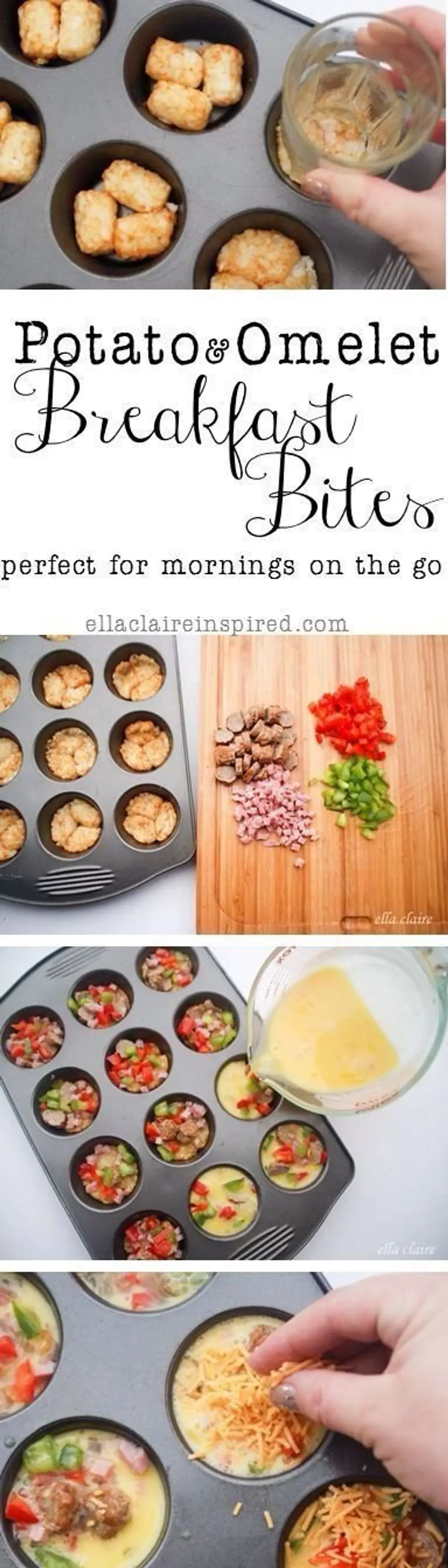 Omelet and Potato Bites