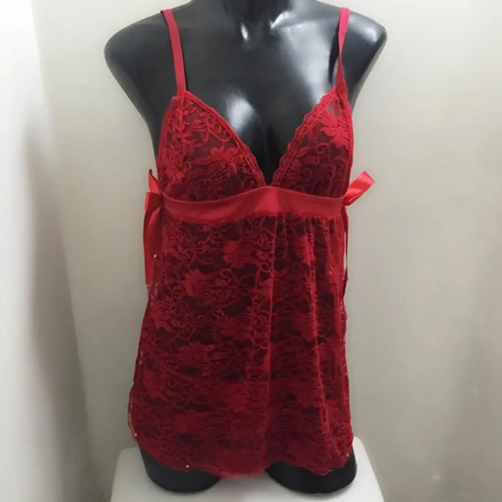 Red Lace Babydoll