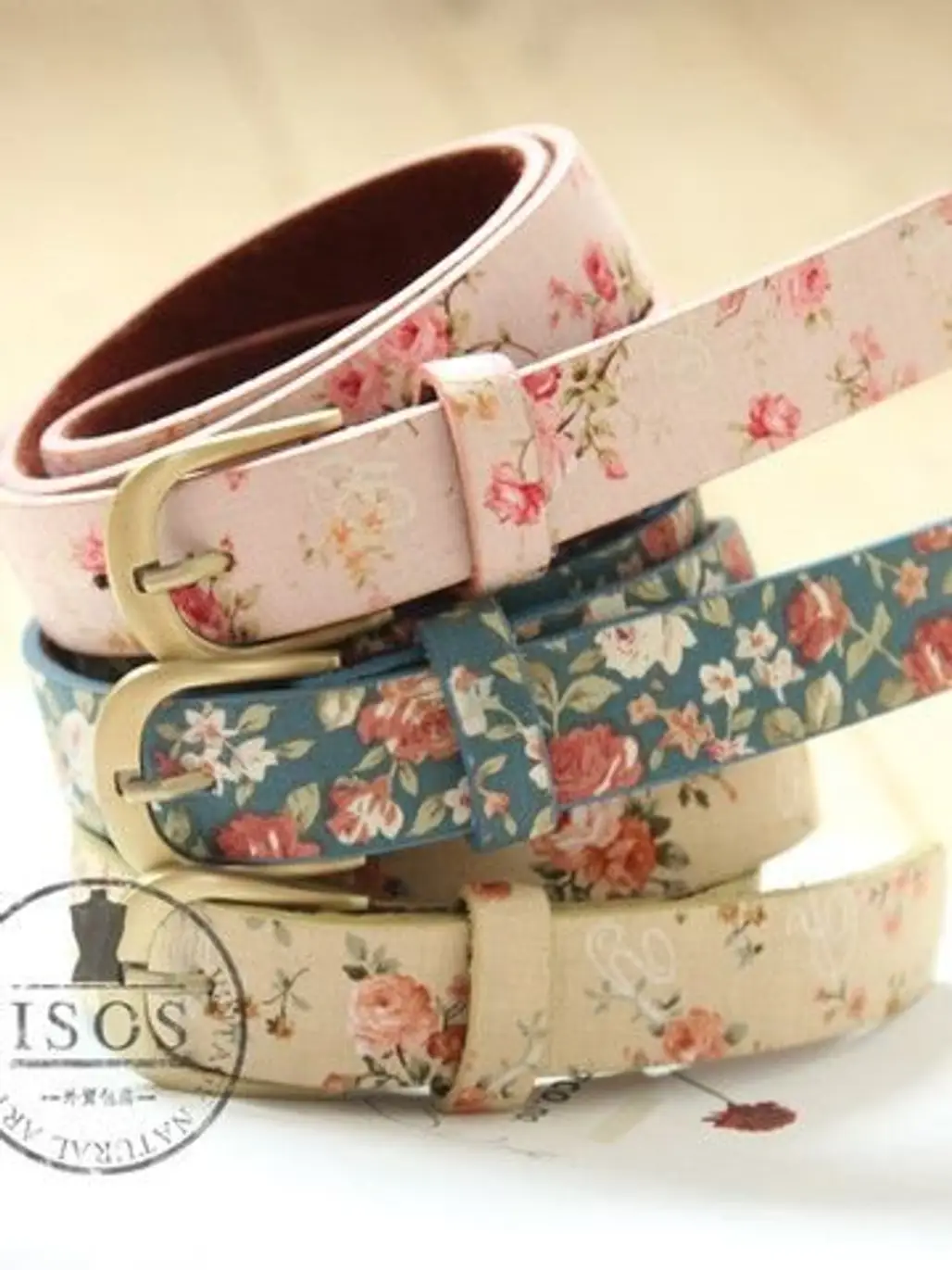 Floral Print Belts