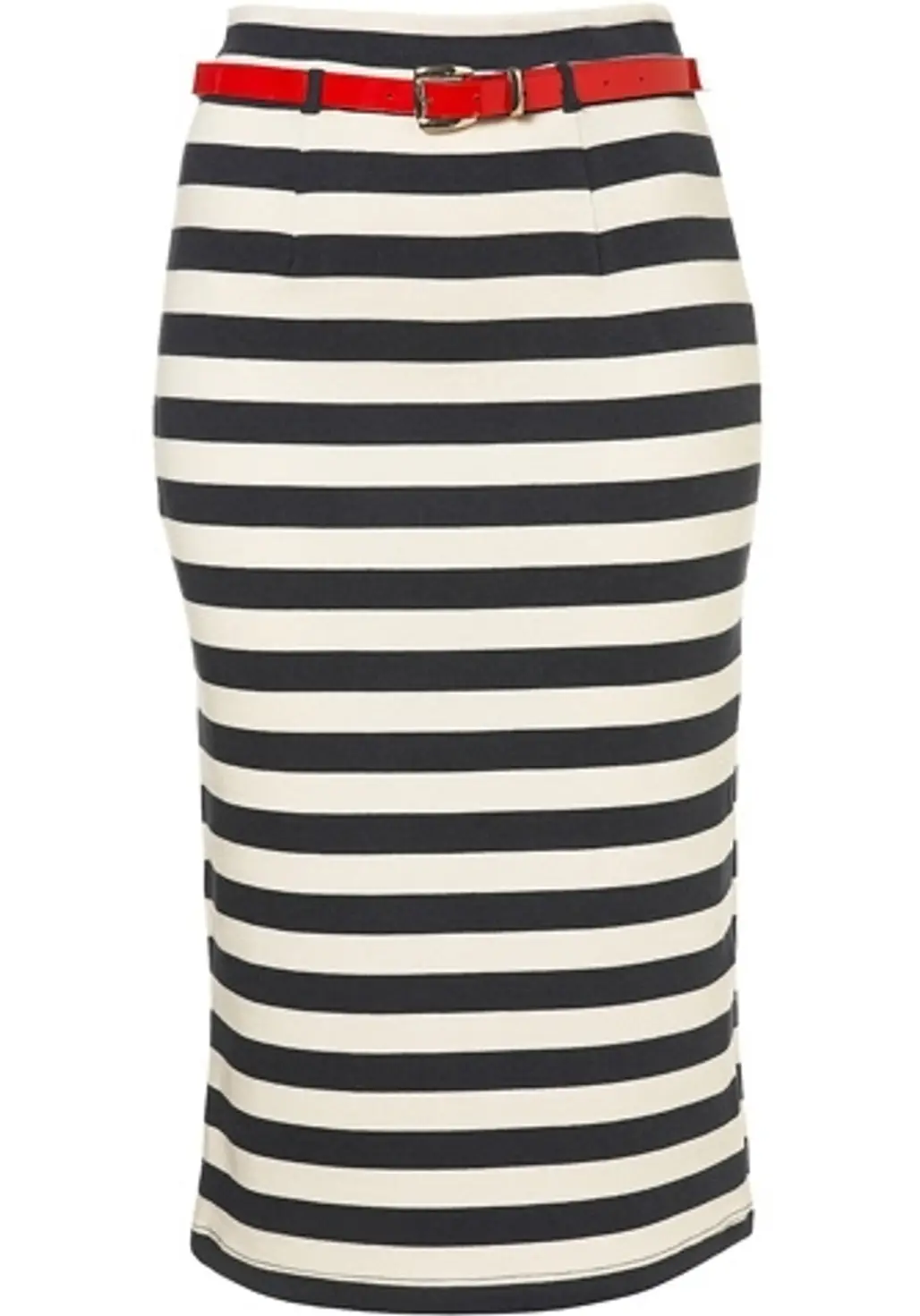 Topshop Stripe Pencil Skirt