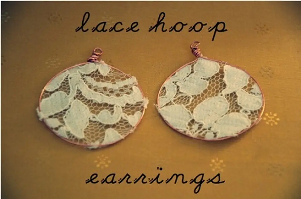 DIY Lace Earrings...