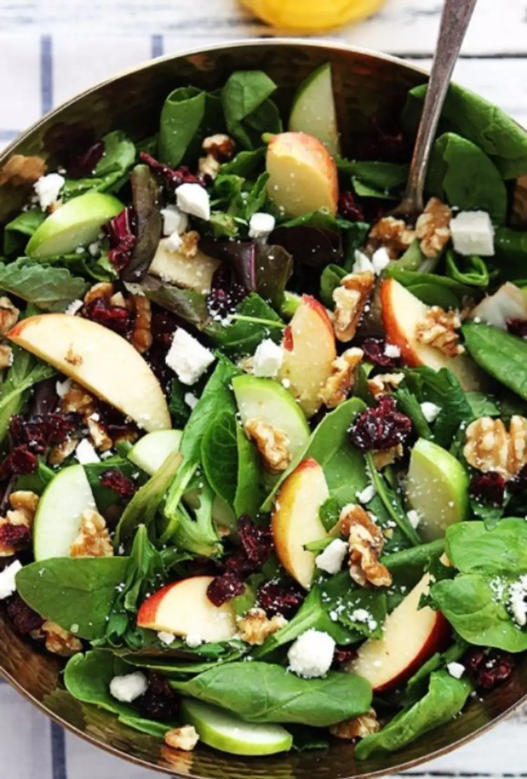 Crisp Apples, Dried Cranberries, Feta Cheese, and Hearty Walnuts
