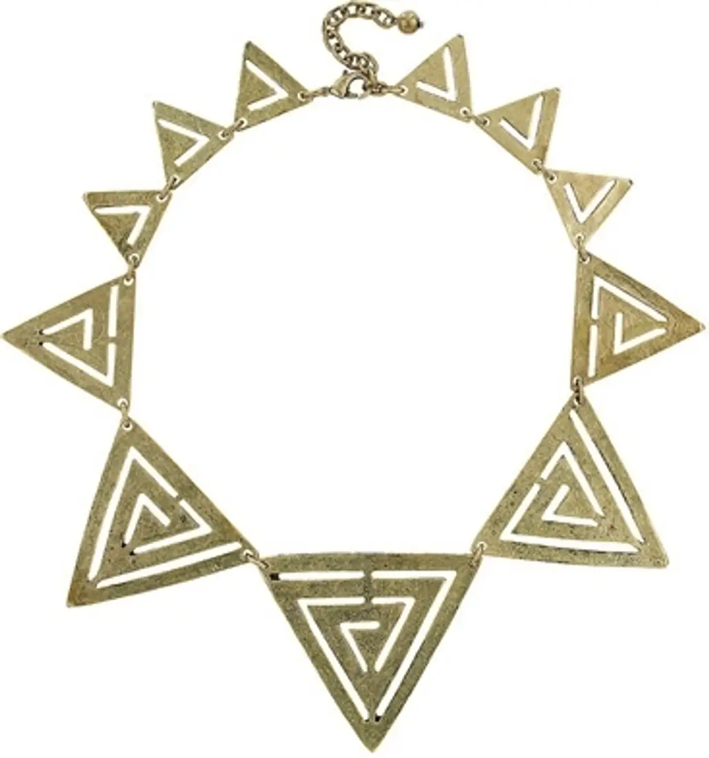 Topshop Triangle Cut out Collar