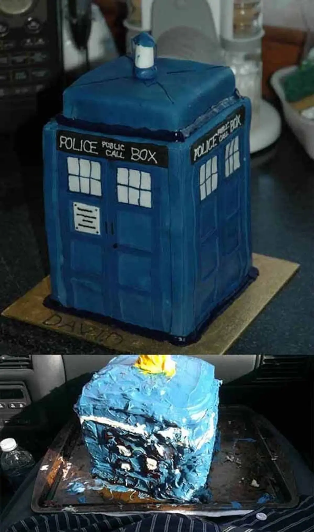 Police Call Box Cake
