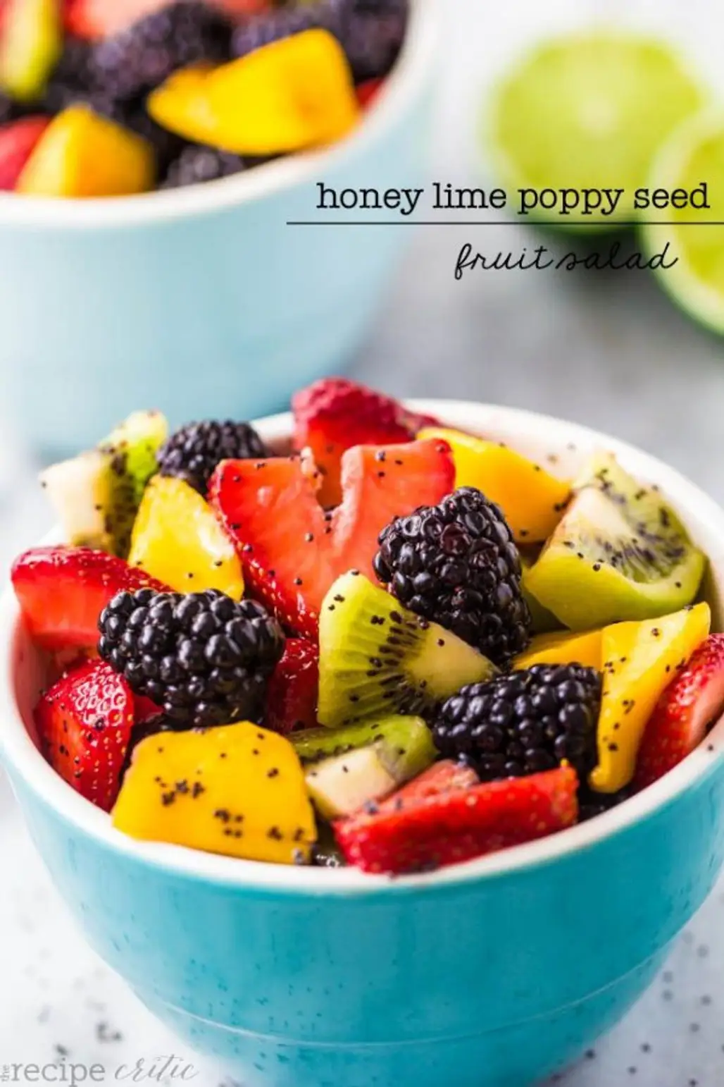 Honey Lime Poppy Seed Fruit Salad