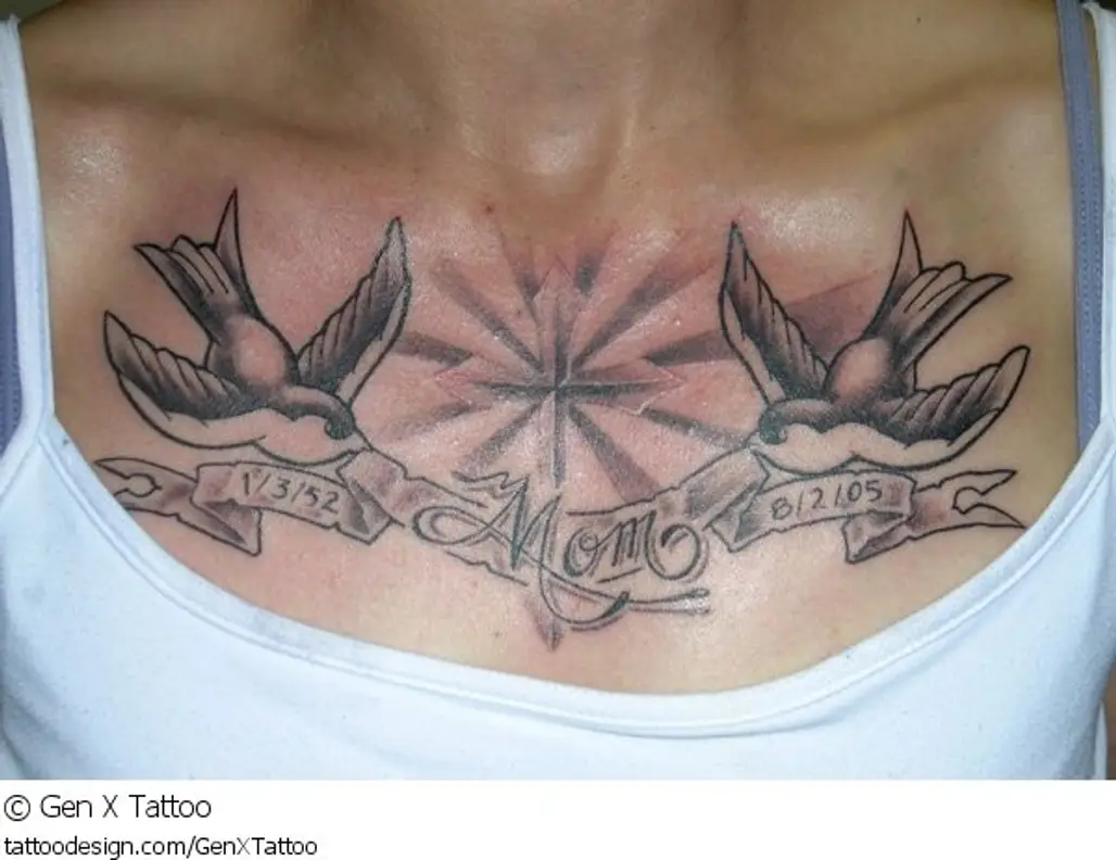 tattoo,arm,trunk,human body,chest,