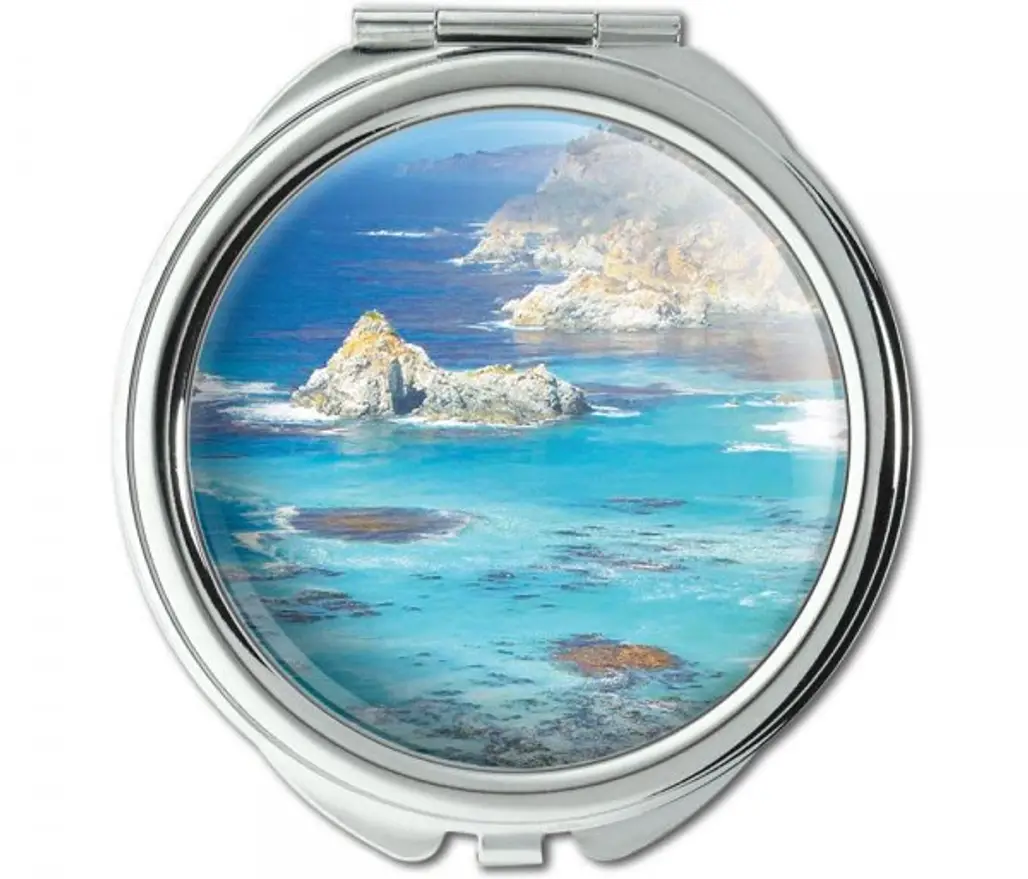Big Sur Ocean Beach Compact Purse Mirror