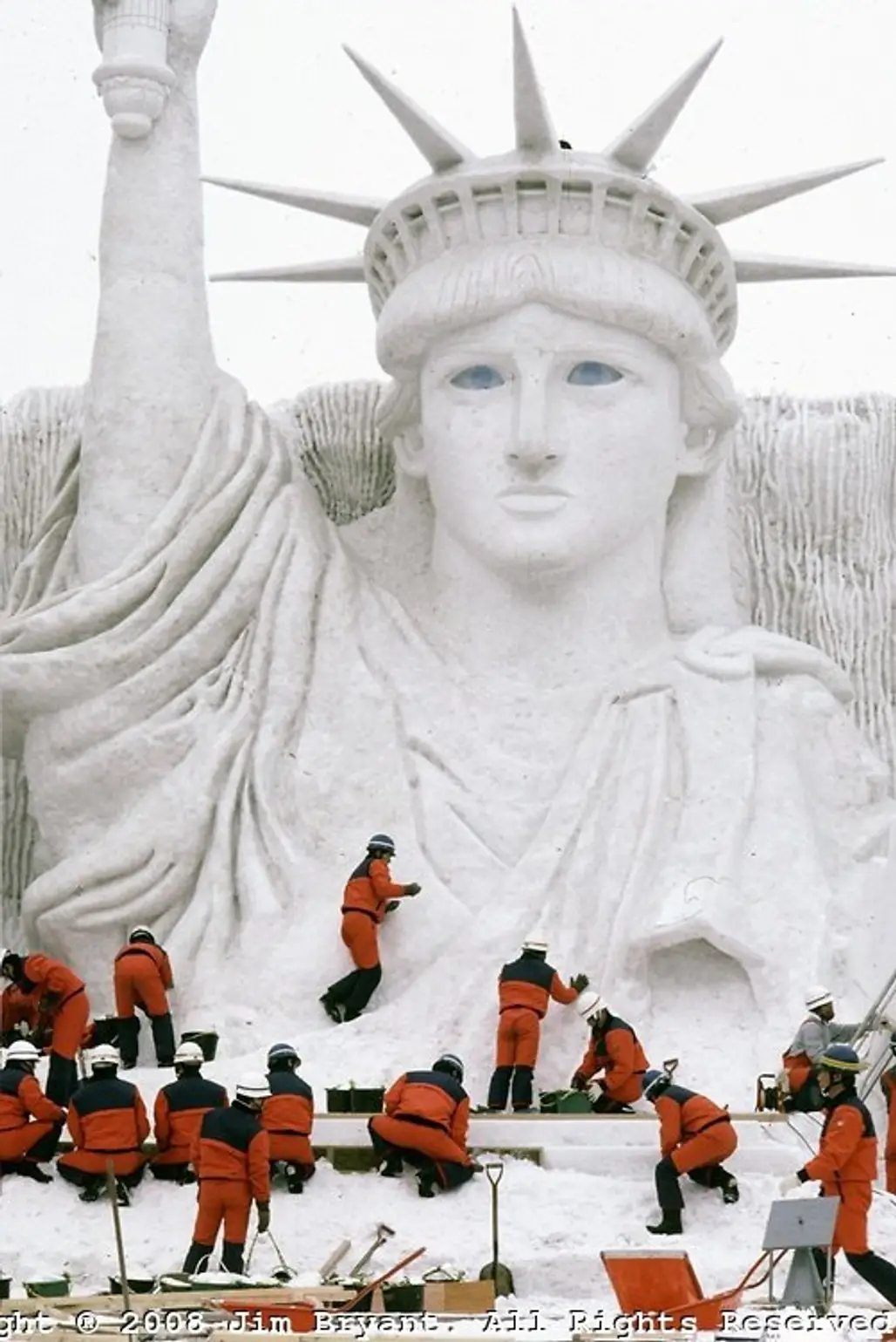 Lady Liberty at Yukimatsuri/Snow Sculpture Festival, Sapporo, Japan