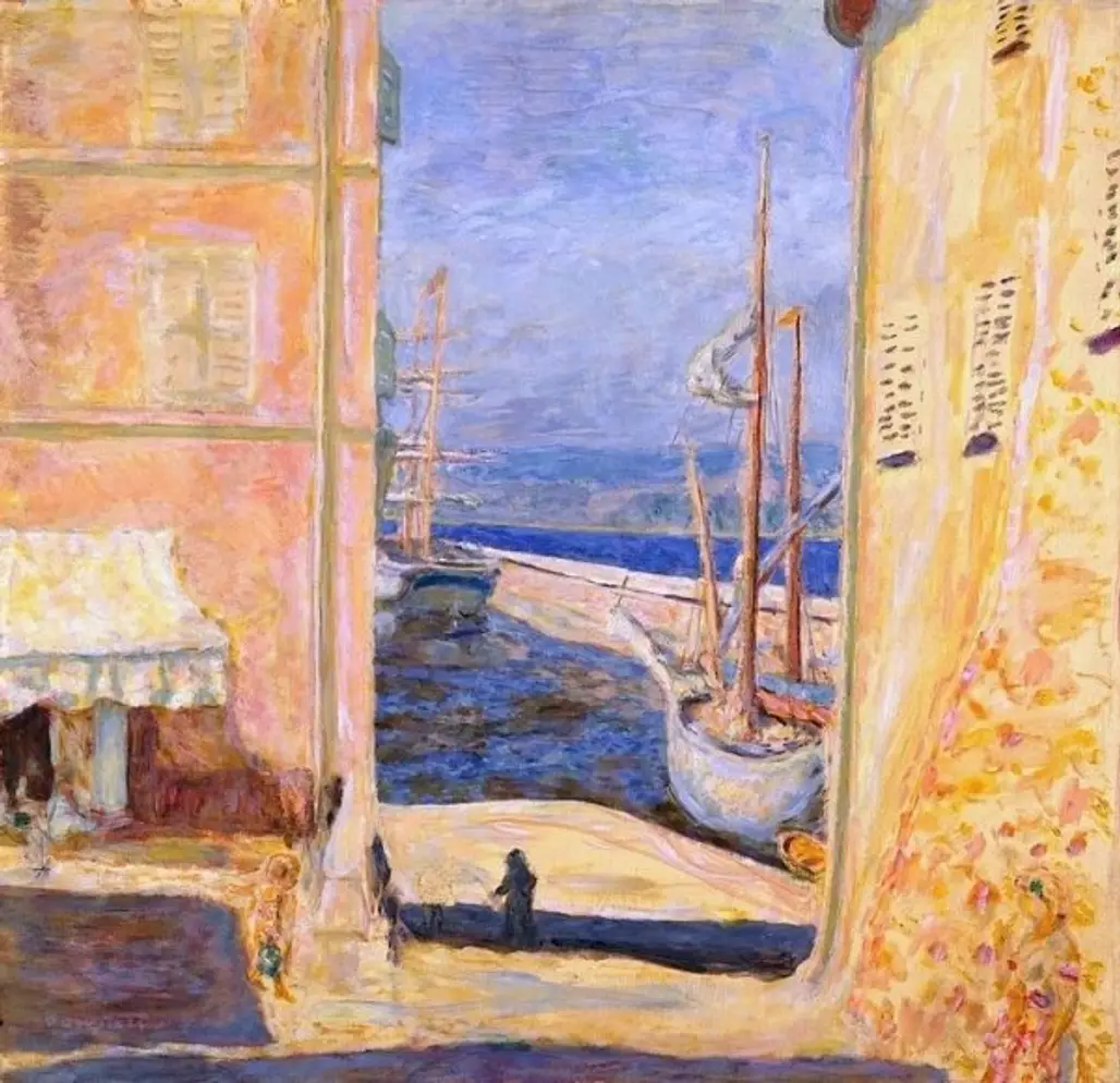 View of the Old Port, Saint-Tropez - Bonnard