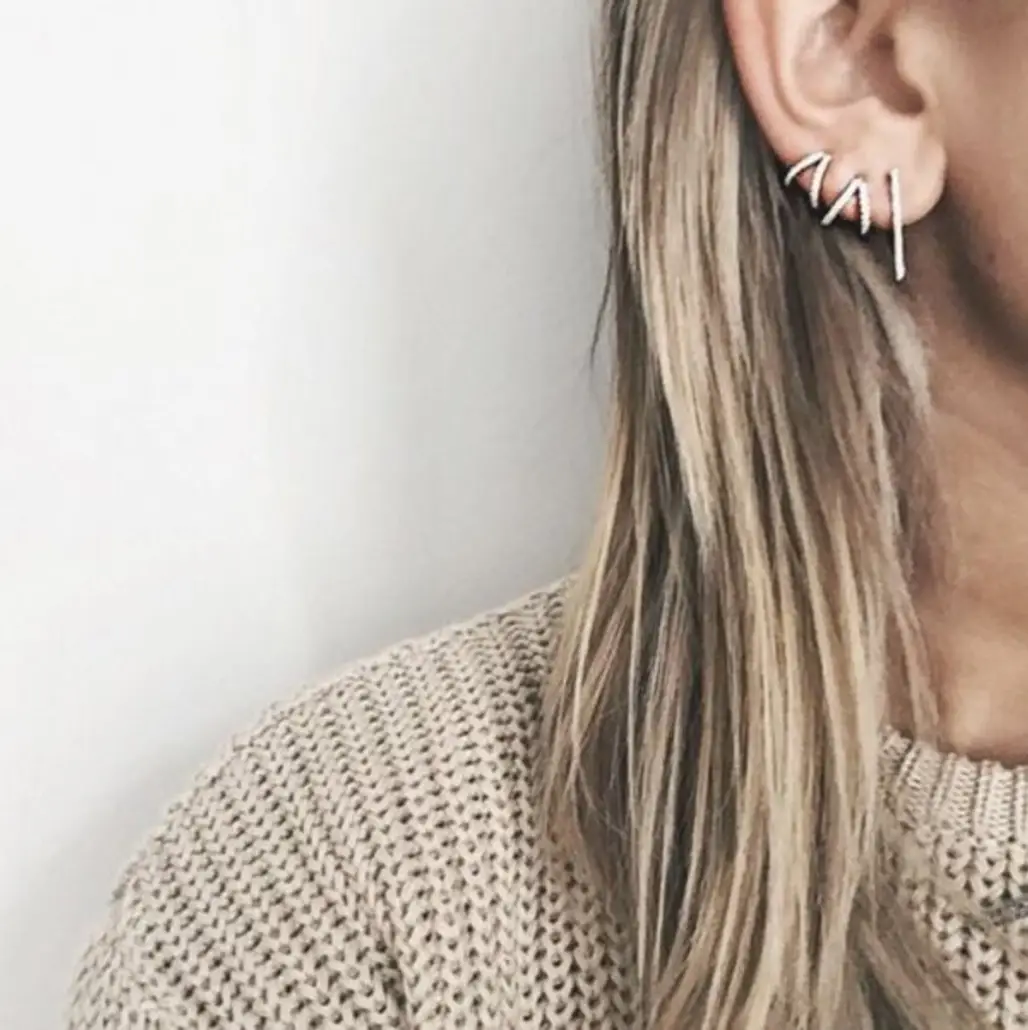 15 Unique Multiple Ear Piercing Looks You'll Love ...