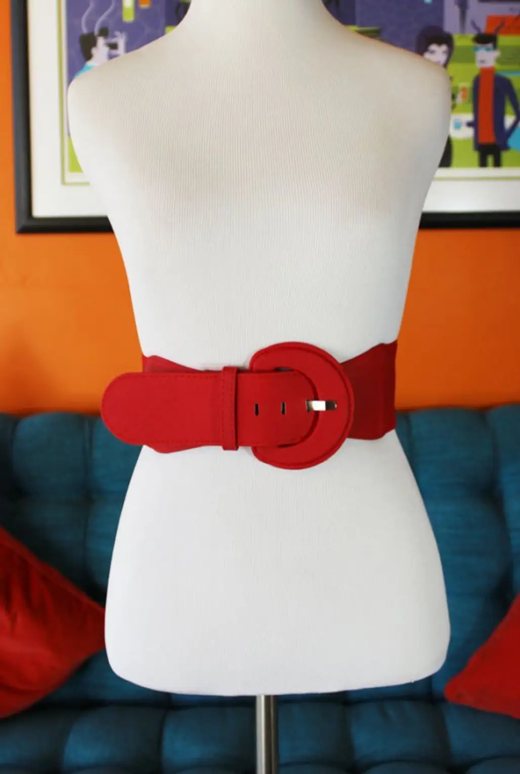 Luscious Red Wide Belt